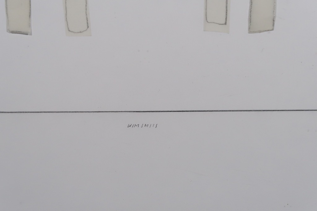 Wim Smits: Collage en potlood op papier, Ode to Man Ray - Ingelijst kopen? Bied vanaf 50!