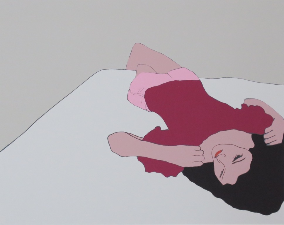 Lot met 3 piezografien van Una Henry: Girl on bed kopen? Bied vanaf 1!