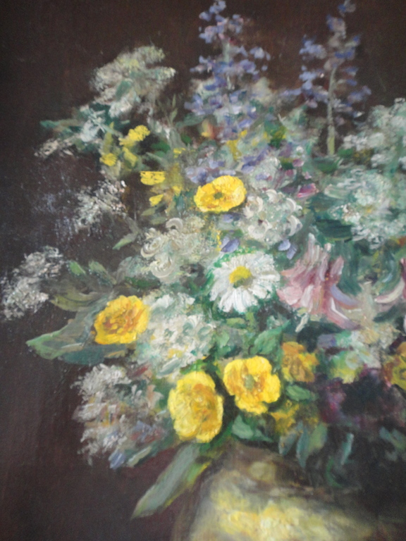 Emmanuel Ernest Gerardus van der Ven-olieverf op doek- gemengd boeket in vaas kopen? Bied vanaf 250!