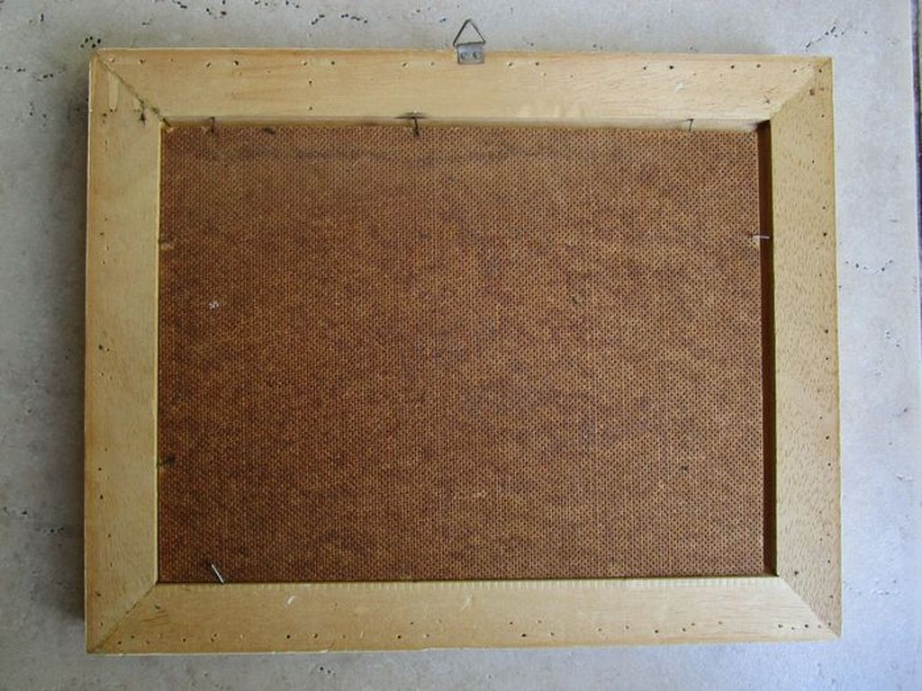 Kunstenaar onbekend: Acrylverfj, 2 kittens spelemd met een klosje garen kopen? Bied vanaf 20!