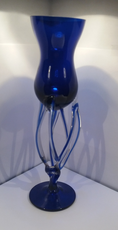 Jozefina Krosno Octopus Vaas Kobalt blauw  kopen? Bied vanaf 1!