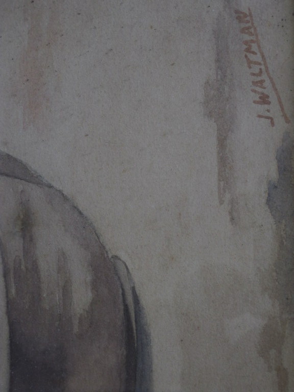 Johannes Waltman (1916-1984) aquarel "stilleven met perzik" ca. 1940 kopen? Bied vanaf 1!