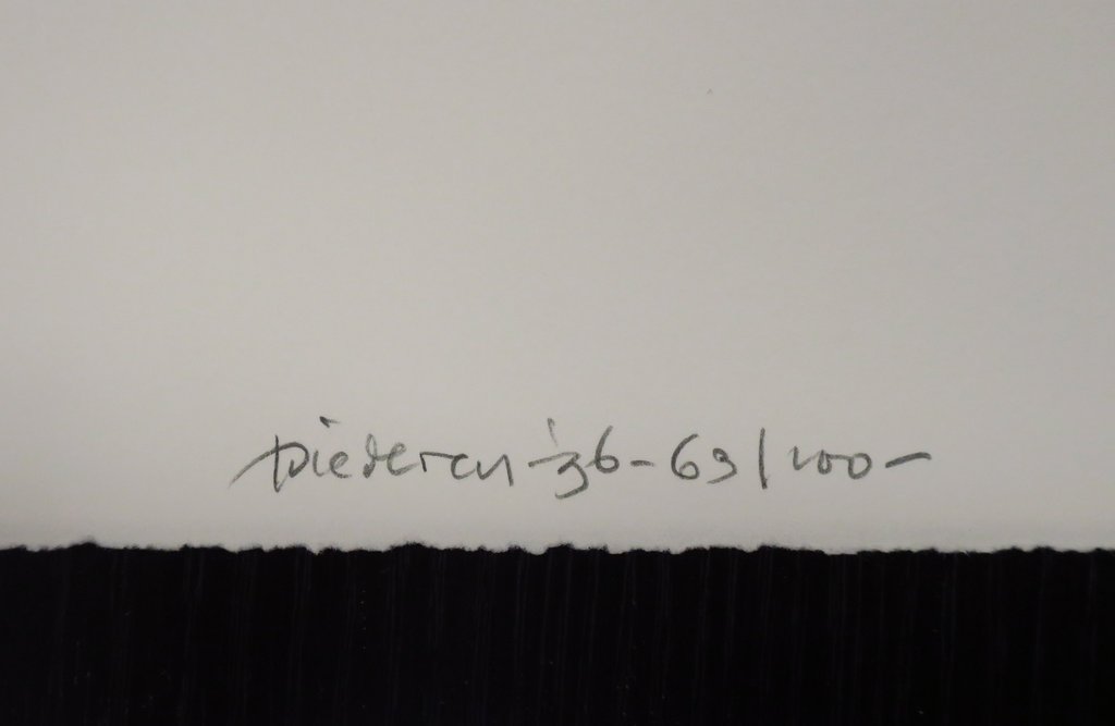 Jef Diederen: Litho, Zonder titel (rode zon) kopen? Bied vanaf 20!