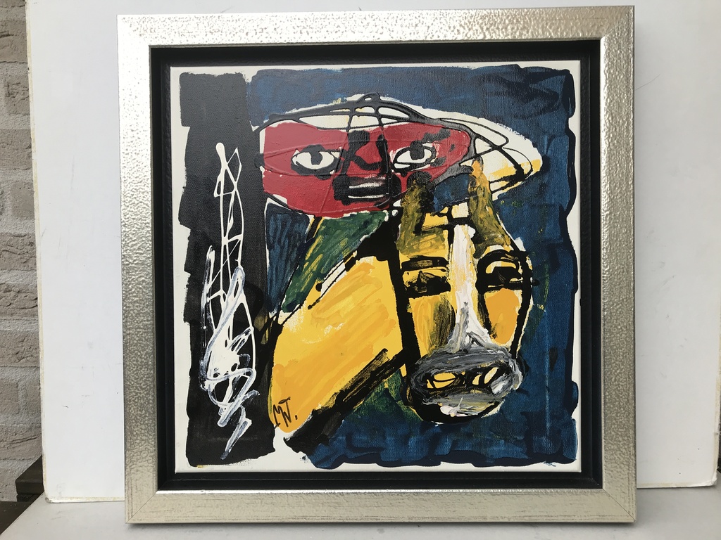 Martin van Wordragen: Schilderij, Kind met beest 2005 kopen? Bied vanaf 250!