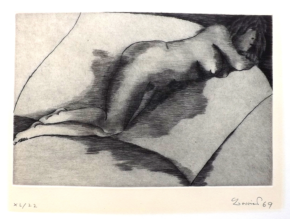 onkende kunstenaar - gesigneerde ets uit 1969 kopen? Bied vanaf 1!