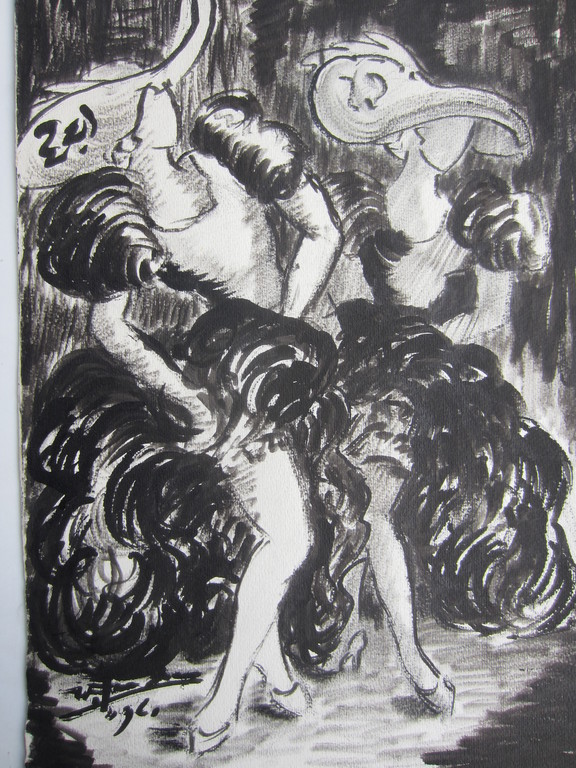 WIM JURCKA  AQUAREL CAN-CAN 1961 kopen? Bied vanaf 25!