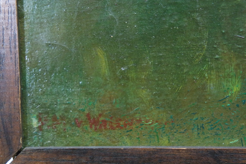 Petrus Marinus van Walcheren - olieverf op paneel - veegezicht - gesigneerd l.o. kopen? Bied vanaf 175!