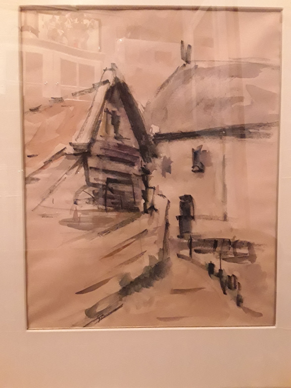 Wim Bosma tekening/aquarel.landschap kopen? Bied vanaf 30!