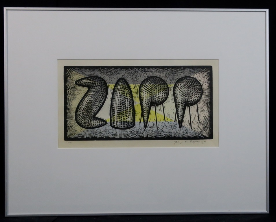 Jacomijn den Engelsen: Houtsnede, Zapp - Ingelijst kopen? Bied vanaf 1!