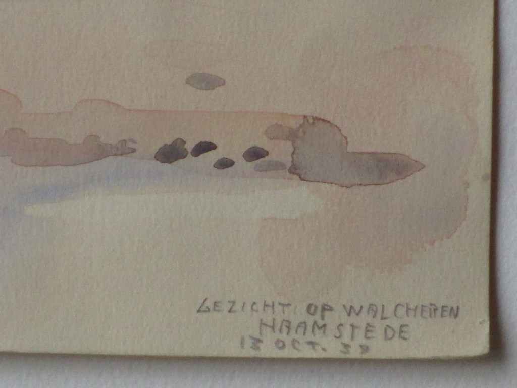 Han Krug, Gezicht op Walcheren vanuit Haamstede, Aquarel 1939 kopen? Bied vanaf 45!