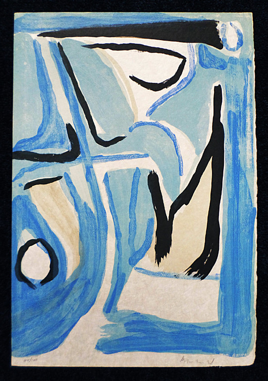 Bram van Velde - Vijfkleuren compositie, litho kopen? Bied vanaf 350!