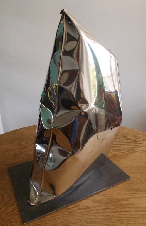 Stephen Newby,roestvrijstalen sculptuur,gesigneerd en 2008.Unica/maquette. kopen? Bied vanaf 850!