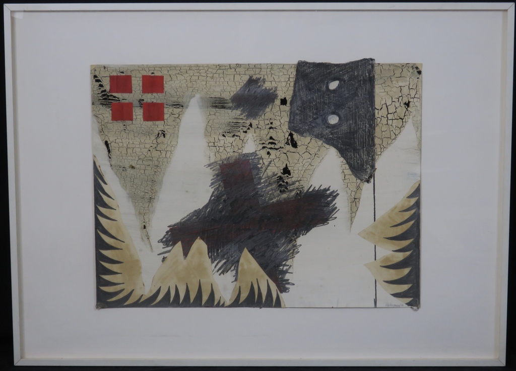 Ron Rooymans: Gemengde techniek, Zonder titel -Ingelijst kopen? Bied vanaf 60!