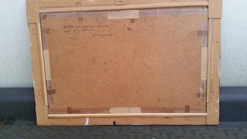 D Varat-Hut met schapen-oliverf op hout-gesigneerd kopen? Bied vanaf 1!