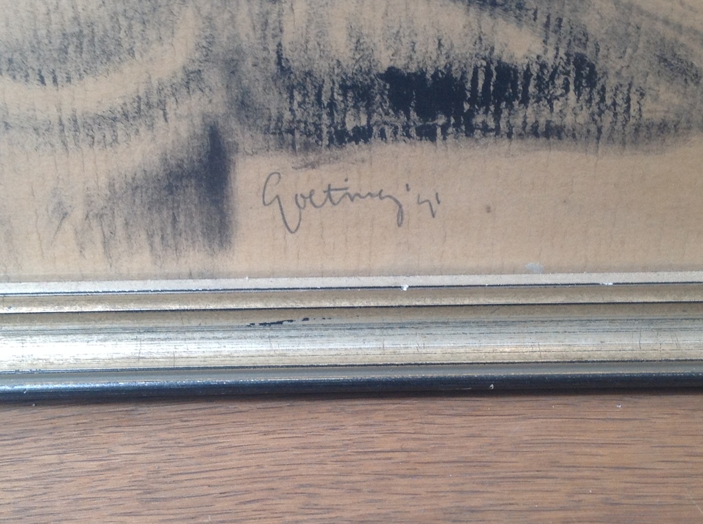 Jan Goeting, Zelfportret in houtskool kopen? Bied vanaf 150!