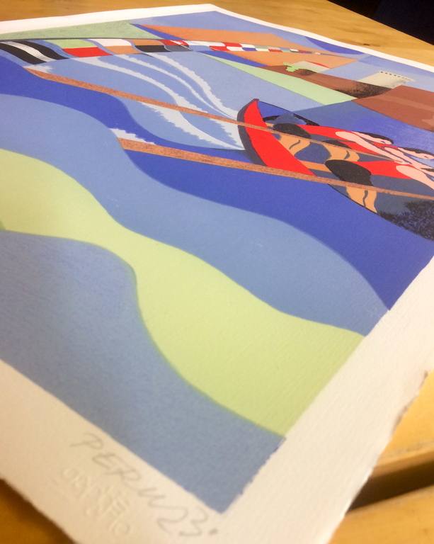 Osvaldo Peruzzi - Osvaldo Peruzzi - Lithografie - Regatta kopen? Bied vanaf 1!
