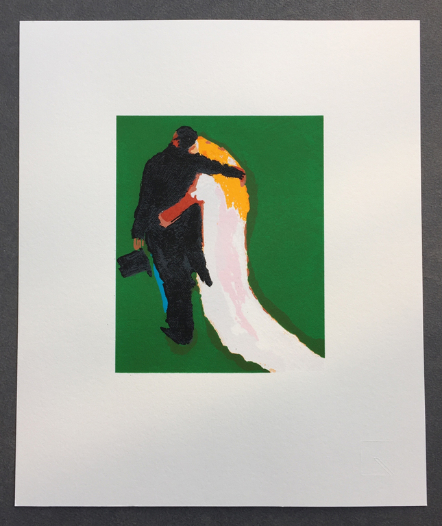 Toon Hermans - Bruidspaar - ongesigneerde zeefdruk - 2005 kopen? Bied vanaf 45!