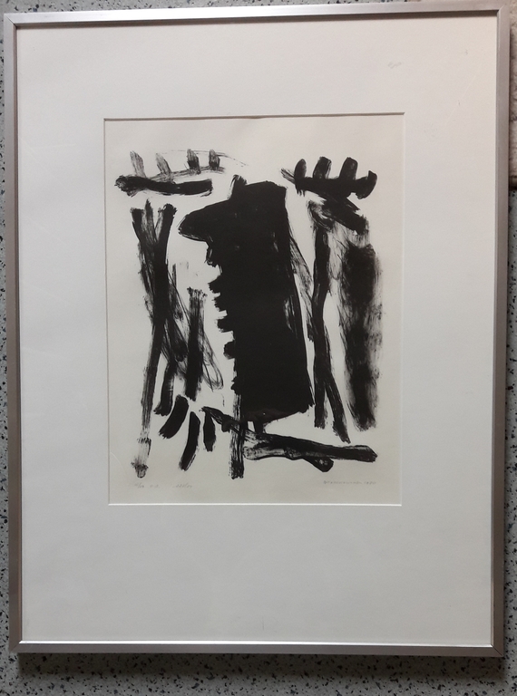 Werner Moonen, 10/19 gesigneerd, grafiek papier verkocht voor € 45!