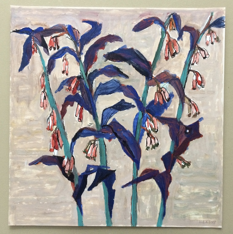 Hans Ebeling Koning, acrylverf op papier, zonder titel verkocht voor € 100!