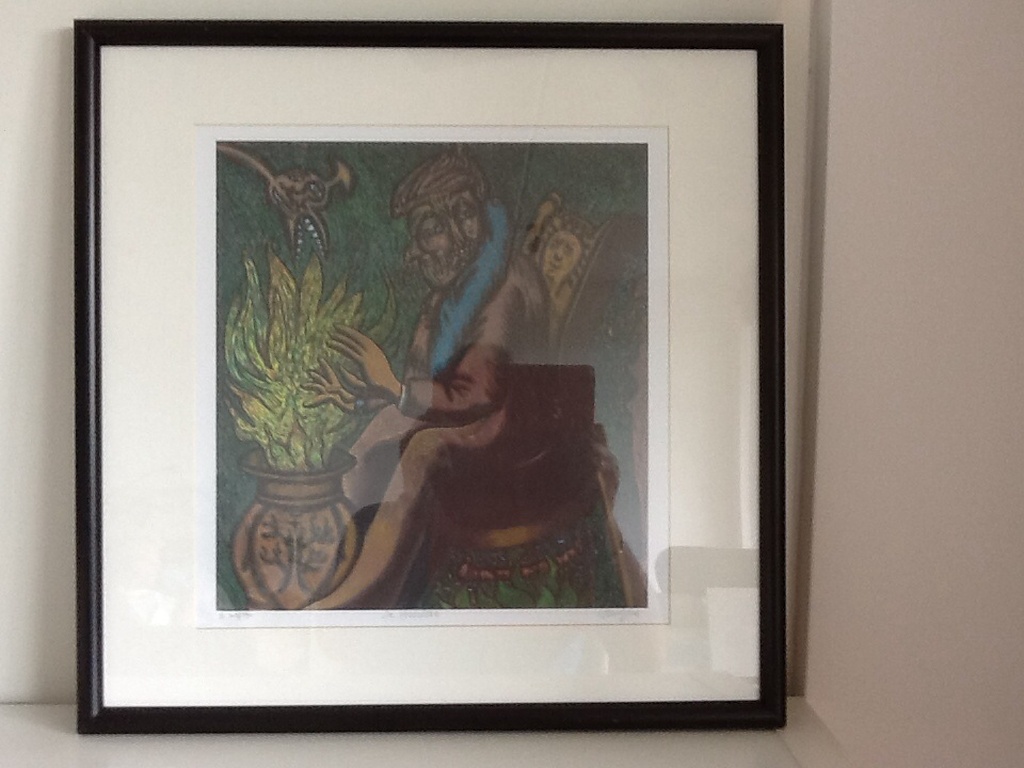 Pjeroo Roobjee, zeefdruk  " De Verteller " verkocht voor € 35!