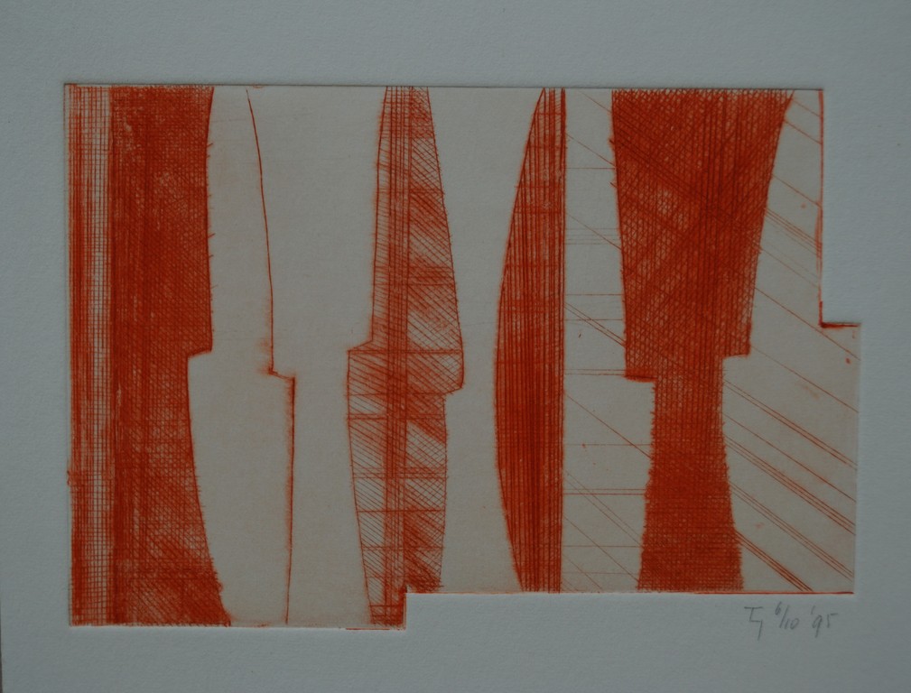 Drie genummerde en gesigneerde etsen droge naald - 1995 kopen? Bied vanaf 1!