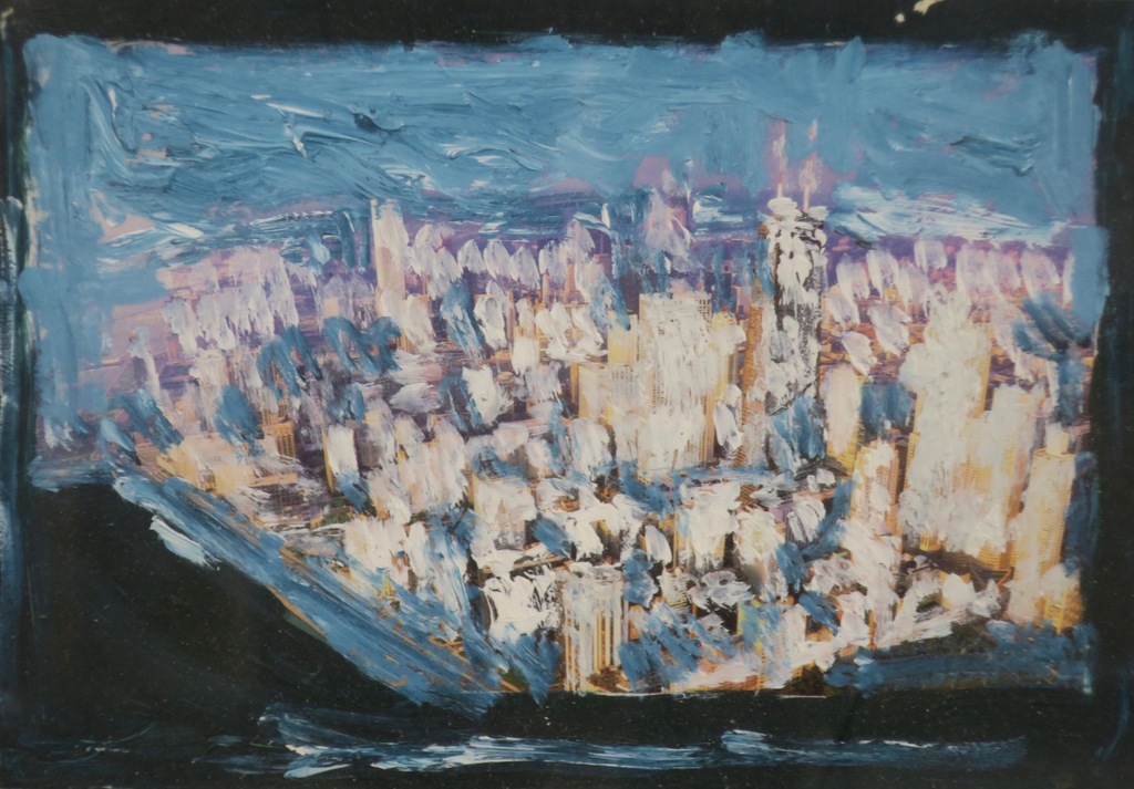 Meertje Kaal: Acryl op papier, Chicago - Ingelijst kopen? Bied vanaf 1!