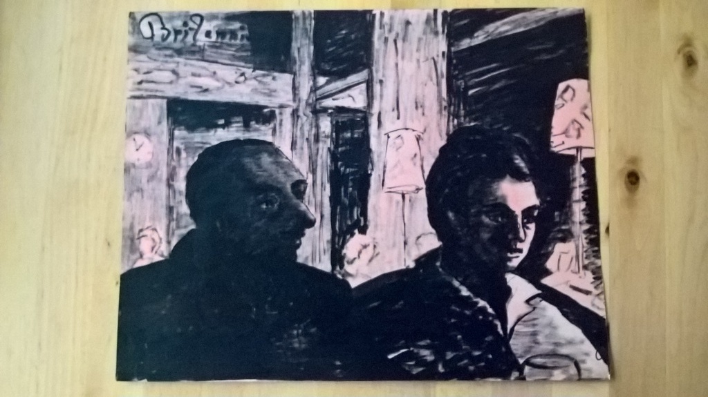 Jurcka, willem, Tekening, cafe scene  kopen? Bied vanaf 35!