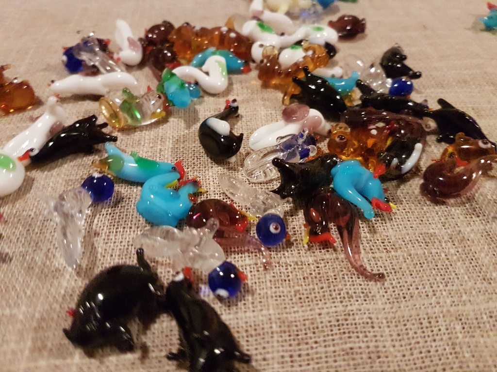 Vintage lotto Murano zoo- 20 pz - Original Murano anni 50/60  heel oud-productie kopen? Bied vanaf 1!