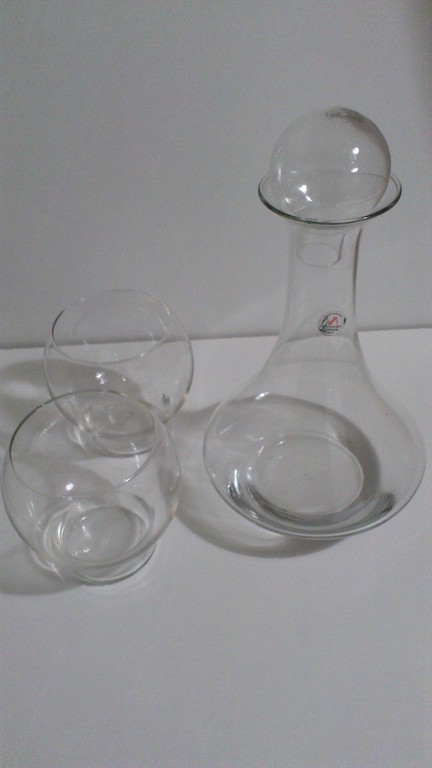 Royal leerdam kristalunie Karaf met 2 glaasjes handmade kopen? Bied vanaf 10!