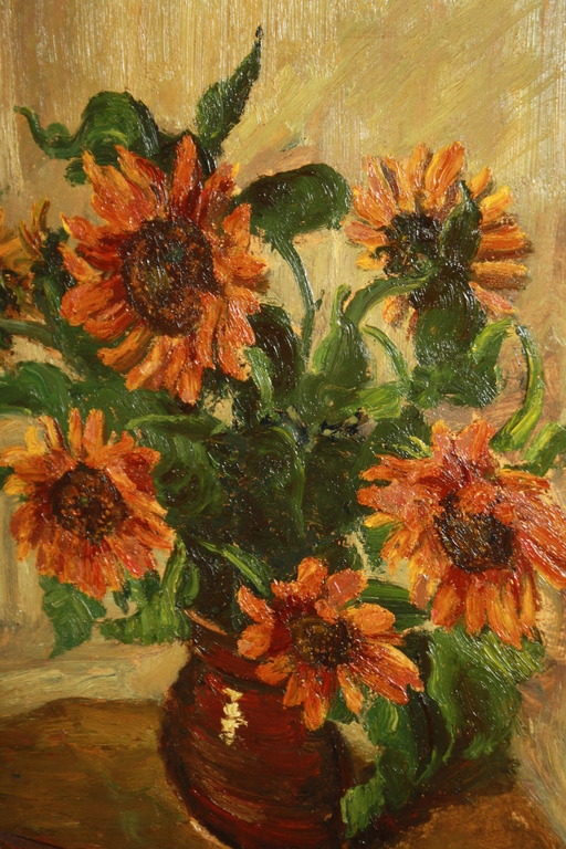 ZONNEBLOEMEN VAN JOS VAN DE WALL PERNE UIT HAARLEM verkocht voor € 165!