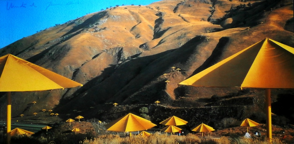 Christo - fotolitho : The Umbrella's California - gesigneerd - 1991 kopen? Bied vanaf 75!