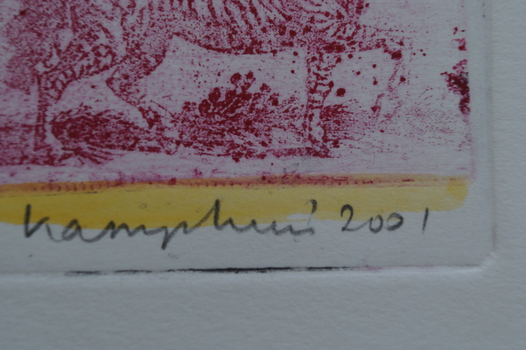 Gerart Kamphuis - gesigneerde ets - 2001 kopen? Bied vanaf 1!