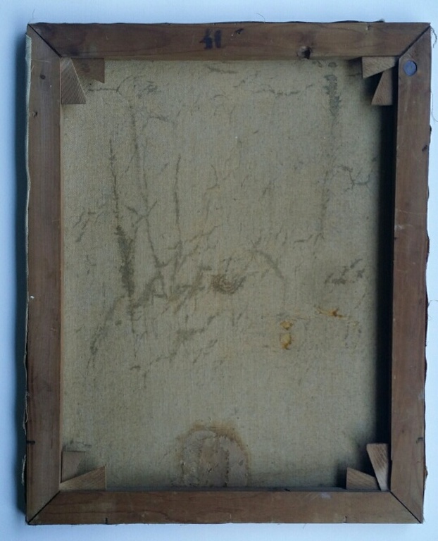 Onbekend, Olieverf op doek, Gracht in Amsterdam. kopen? Bied vanaf 65!