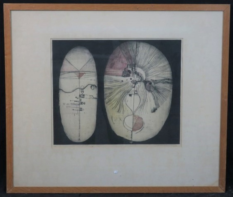 Ad Willemen: Ets, Leptosoom en pictisch - Ingelijst kopen? Bied vanaf 1!