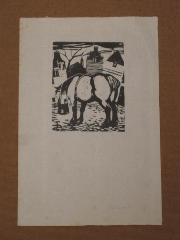 Nieuwe Haagse School houtsnede van Jenny Dalenoord 1918-2013 gesigneerd kopen? Bied vanaf 1!