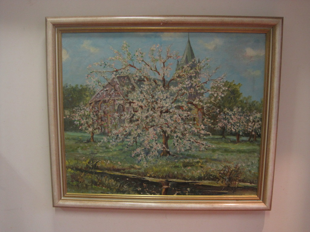 E.R.D. Schaap 1862-1939 - Gooise impressionist - Lentebloesem - olieverf 1900 kopen? Bied vanaf 1!