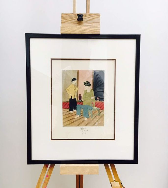 Gaston Prost naar Léonard Tsuguharu Foujita - Personages in een interieur - E.A. kopen? Bied vanaf 1!