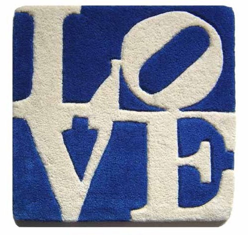 ROBERT INDIAN, "LOVE" (wollen tapijtje) verkocht voor € 60!