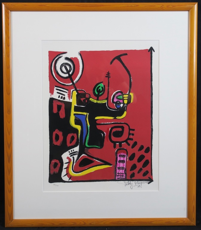 Patty Harpenau: Zeefdruk, Z.T. D - Ingelijst kopen? Bied vanaf 20!