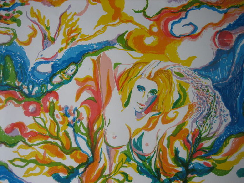 Ronald Julius Christensen - Passion Flower - Lithografie - Handgesigneerd - 1980 kopen? Bied vanaf 50!