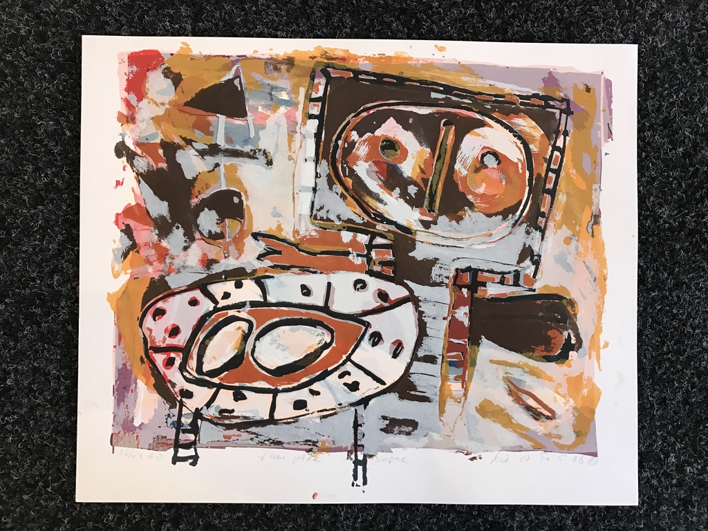 John Lie A Fo   1 originele zeefdruk / Litho gesigneerd 1986  Eigen Druk kopen? Bied vanaf 1!