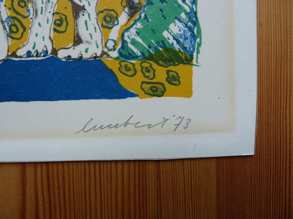 Lucebert - litho -  Man met hond kopen? Bied vanaf 129!