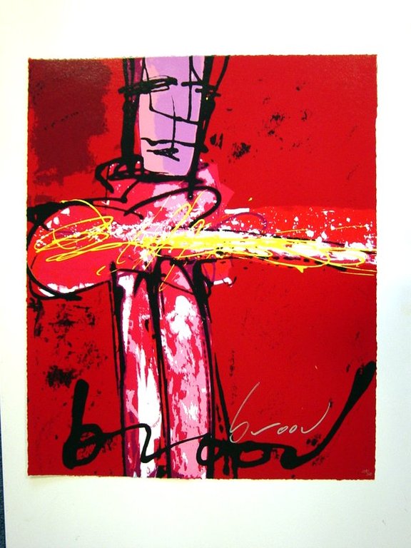 Purple haze - Herman Brood - zeefdruk verkocht voor € 450!