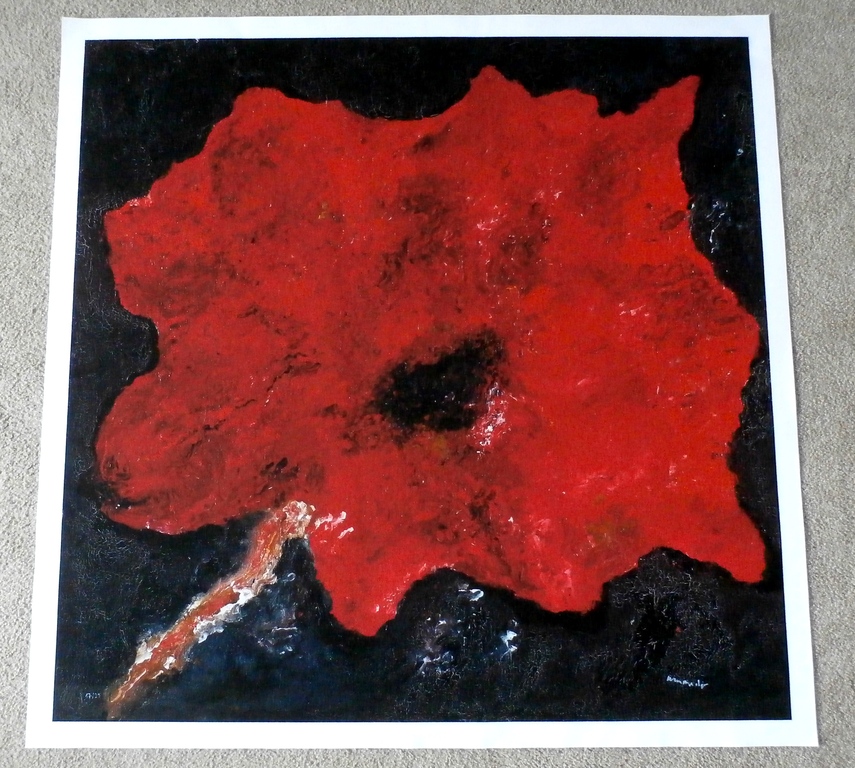 Armando - grote giclee op linnen: Die Blume - 2013 - oplage: 25 kopen? Bied vanaf 275!