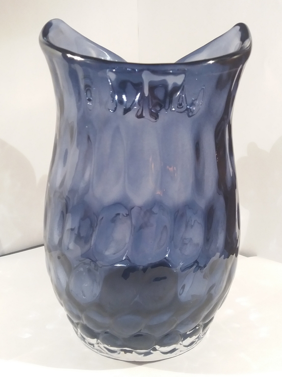 paarse uilenvaas  met parelmoer design kopen? Bied vanaf 20!