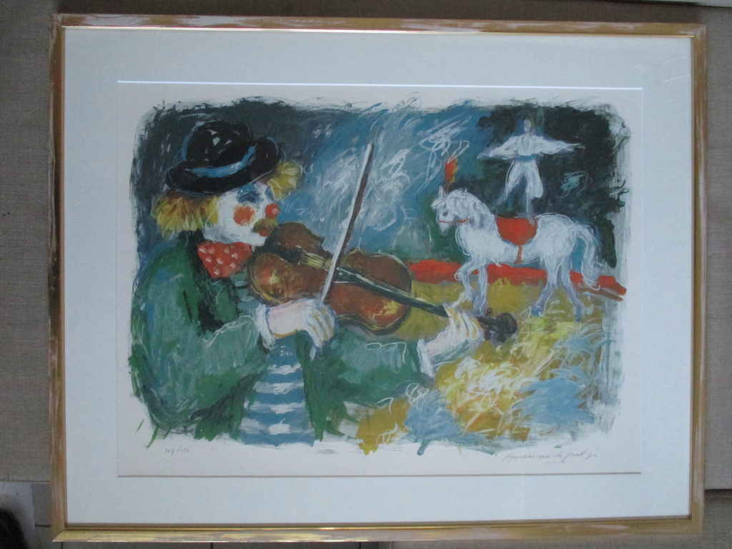 Annemarie de Groot, gelijste litho groot 1992 kopen? Bied vanaf 45!