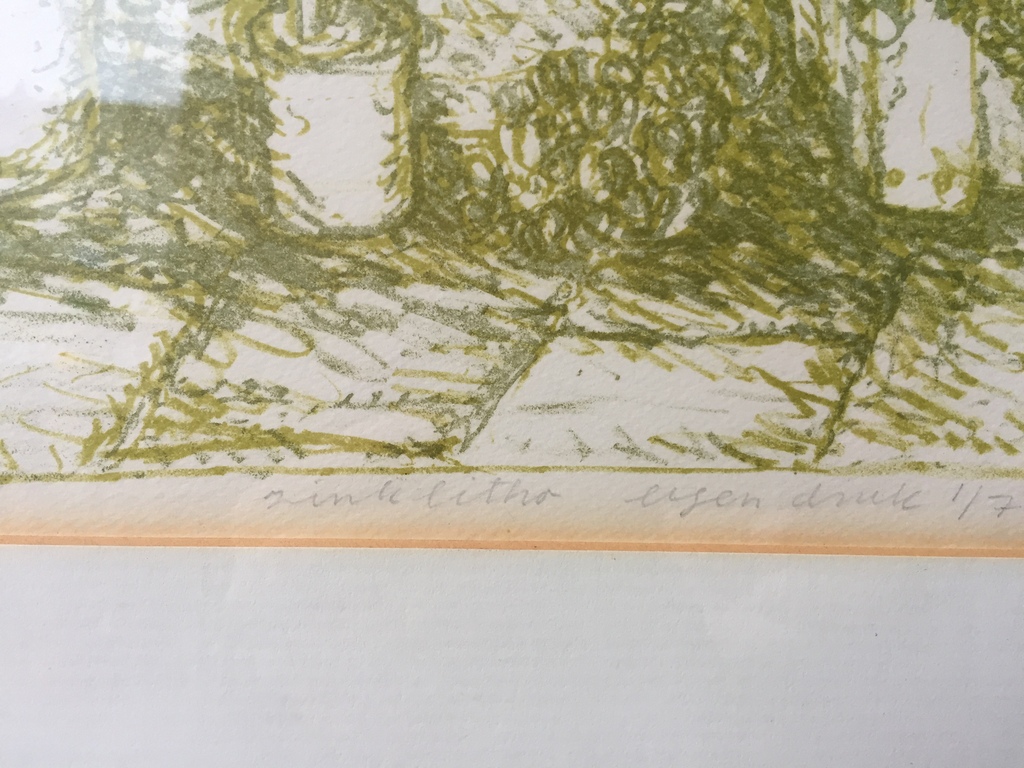 Carst (Ernst) Lulofs - Zinklitho eigen druk 1/7 (39 x 39 cm) 1974 - Daktuin kopen? Bied vanaf 1!