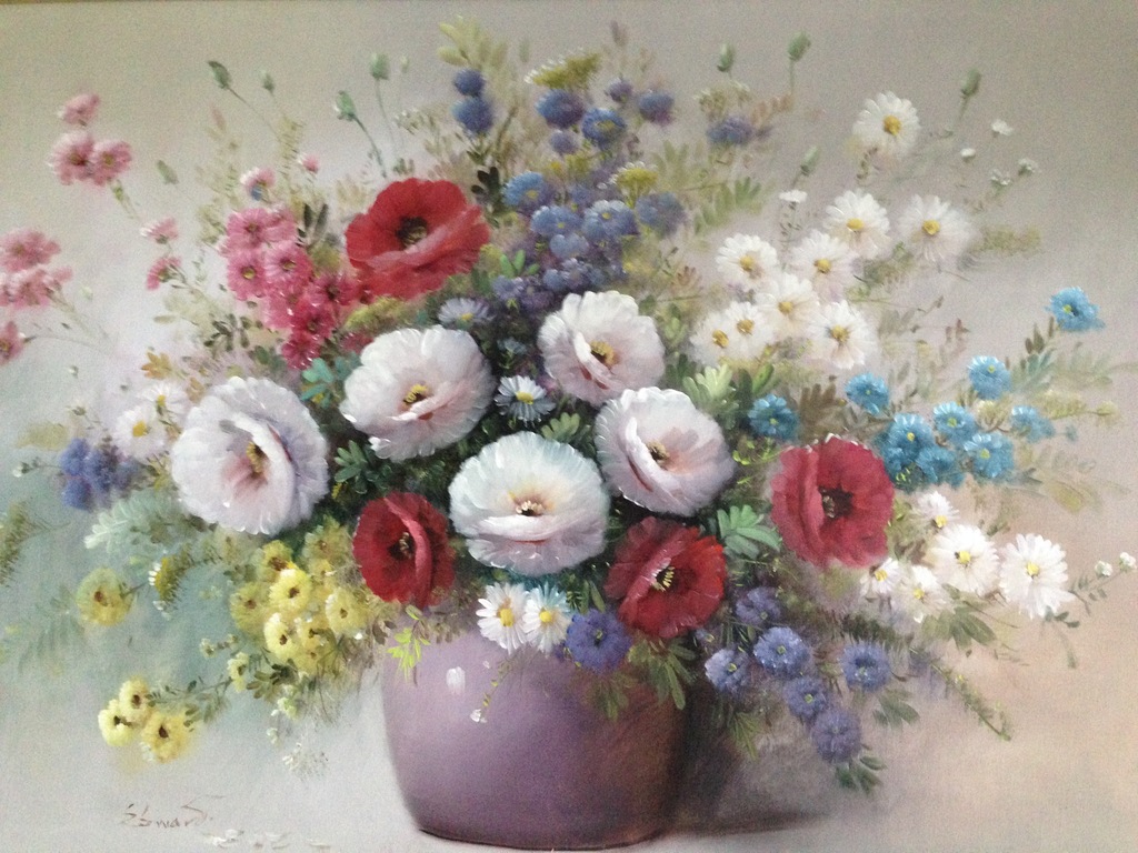 S. Swart - Bloemstilleven - olieverf op doek kopen? Bied vanaf 25!