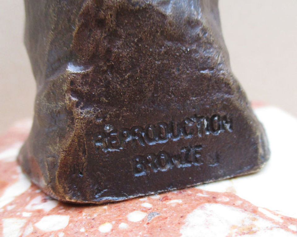 Aime Jules Dalou - Bronzen replicabeeldje van "Baigneuse avant le bain" kopen? Bied vanaf 15!