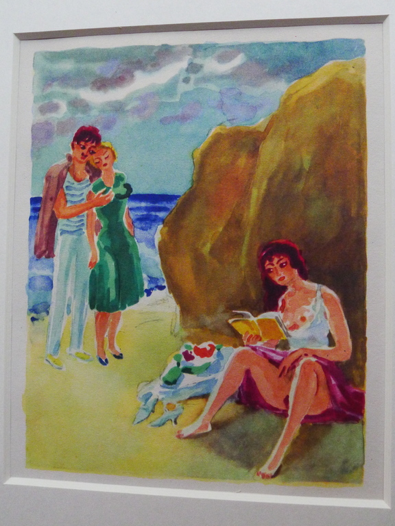 Kees van Dongen, houtgravure naar aquarel uit a La Recherche du  Temps Perdu,met passe-partout !! kopen? Bied vanaf 45!